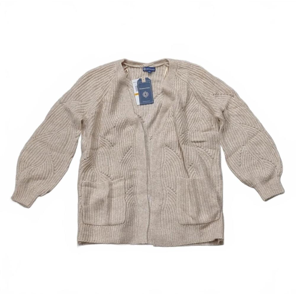 Democracy Sweater Cozy‎ Knit Cardigan Oat Medium
